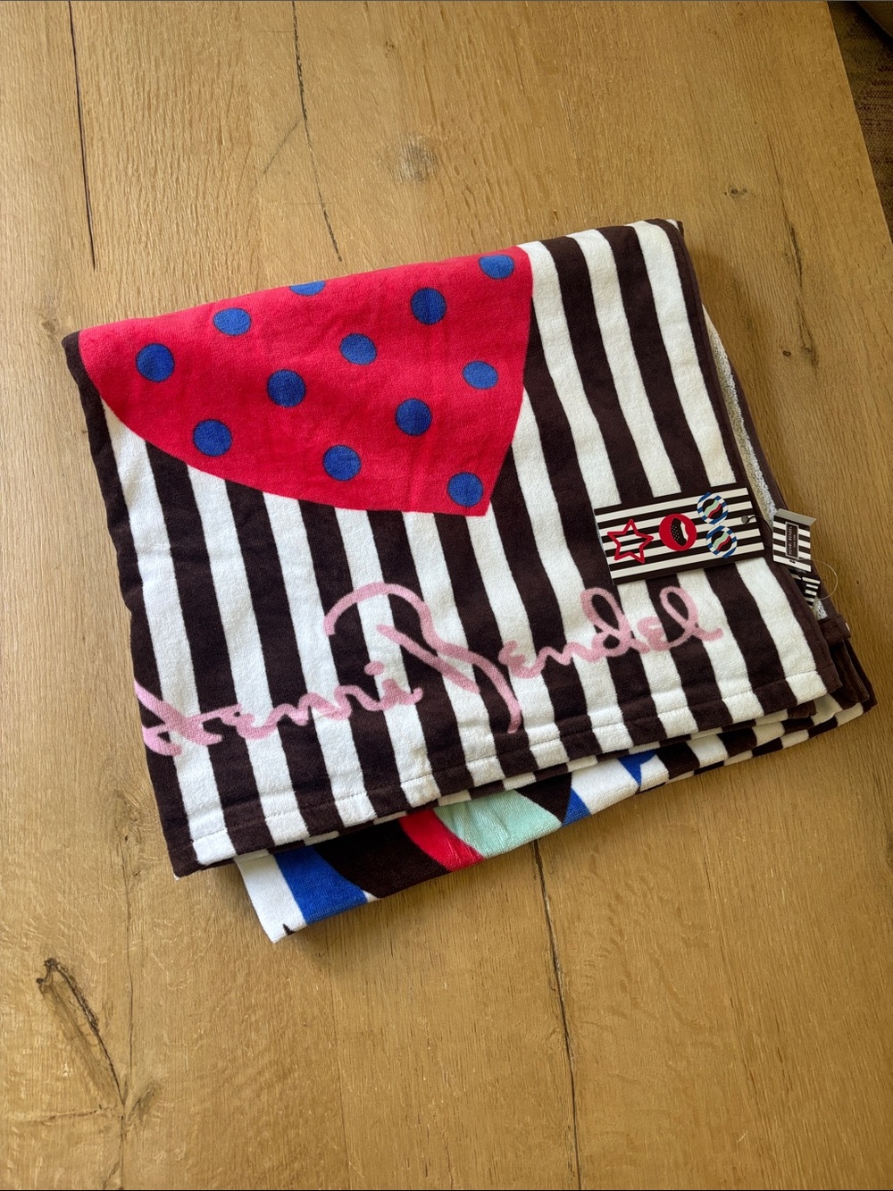 henri bendel Limited Edition Craig and Karl beach towel summer 2018 NWT